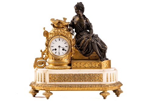 Lot 365 - Japy Freres; A Louis XVI style eight-day...