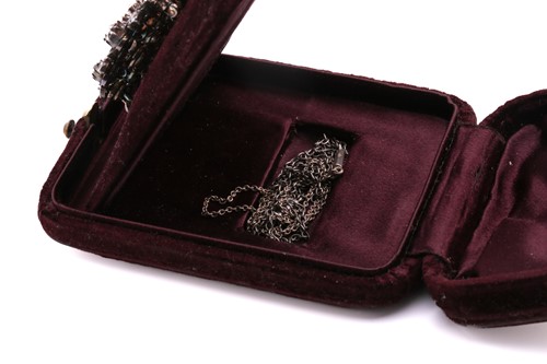 Lot 105 - A Victorian floral pendant brooch set with old-...