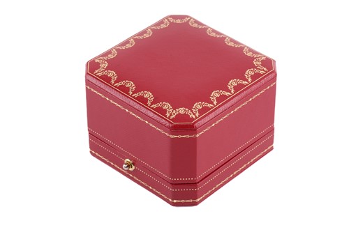 Lot 1 - Cartier - 'Love' ring, the polished band set...