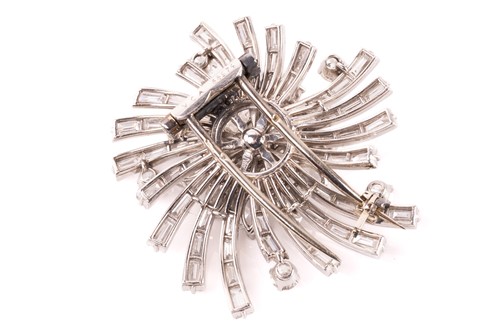 Lot 233 - Van Cleef & Arpels - A floral spray brooch set...