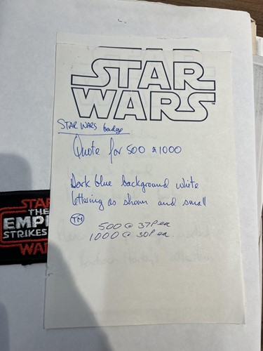Lot 633 - Star Wars: a rare collection of original...