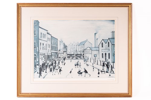 Lot 62 - L S Lowry (1887 - 1976), Level Crossing,...