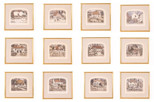 Lot 45 - Graham Clarke (b.1941), 'Cottage Year' a...