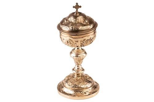 Lot 454 - A French silver-gilt Ciborium second half of...