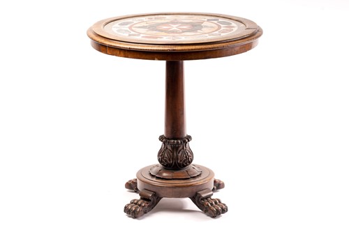 Lot 88 - A Victorian circular walnut centre table with...