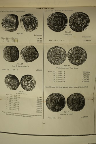 Lot 341 - A Felipe V cob type 8 Escudos, 1714 - Mo J,...
