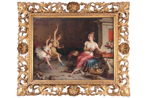 Lot 19 - Egisto Sarri (1837-1901) Italian, interior...