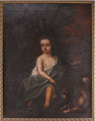 Lot 8 - Early 18th-century British school, a portrait...
