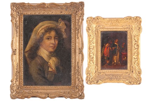 Lot 30 - Early 19th century British School, bust-length...