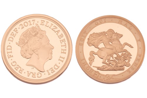 Lot 174 - The Royal Mint, The Sovereign 2017 Five Coin...