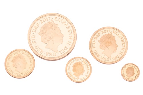 Lot 174 - The Royal Mint, The Sovereign 2017 Five Coin...