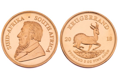 Lot 188 - A 2018 South Africa Mint 2 oz Proof Gold...