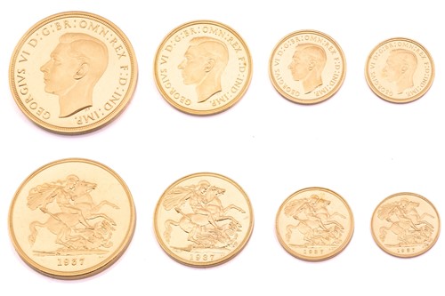 Lot 170 - A 1937 King George VI Sovereign Set,...