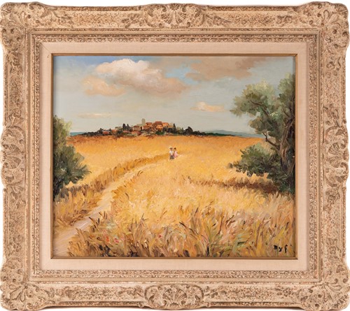 Lot 50 - Marcel Dyf (1899-1985) French, 'Promeneuse...