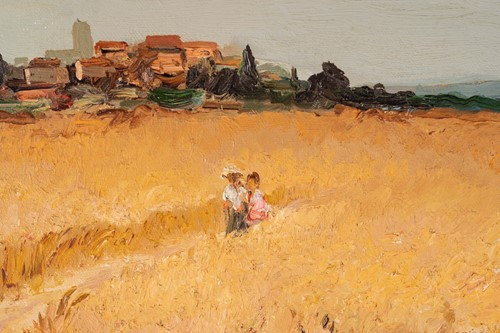 Lot 50 - Marcel Dyf (1899-1985) French, 'Promeneuse...