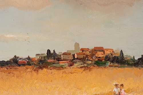 Lot 50 - Marcel Dyf (1899-1985) French, 'Promeneuse...