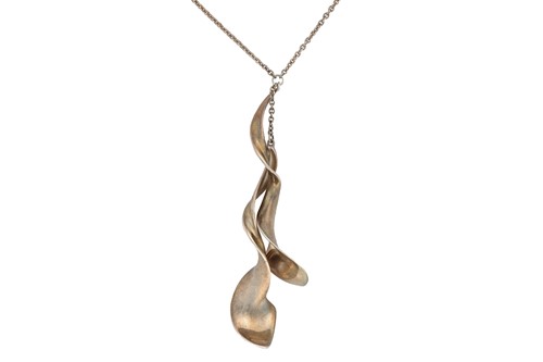 Lot 7 - Tiffany & Co. - 'Orchid' double drop pendant...