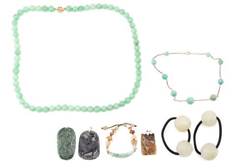 Lot 70 - A collection of Chinese jewellery; including a...