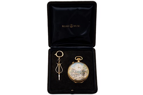 Lot 381 - A Charles Reuge Hunter automaton Pocket Watch "...