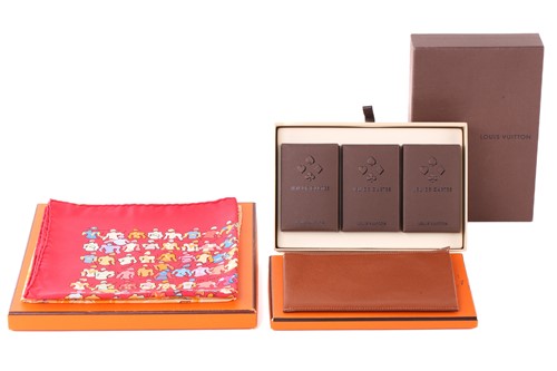 Lot 367 - Two Hermes silk scarves; Les Amoreux de Paris...