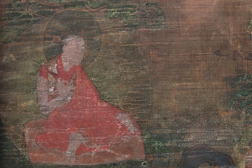 Lot 91 - A Tibetan thangka, 18th century, Grub-chen...