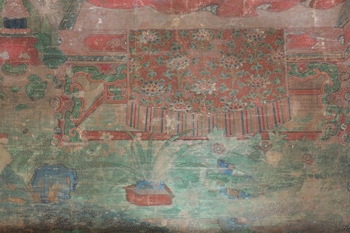 Lot 91 - A Tibetan thangka, 18th century, Grub-chen...