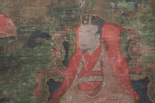 Lot 91 - A Tibetan thangka, 18th century, Grub-chen...
