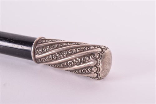 Lot 447 - An Edwardian silver-mountedÂ conductor's baton...
