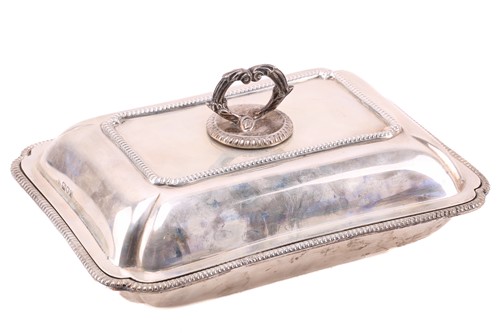 Lot 490 - A silver entrée dish and cover; rounded...