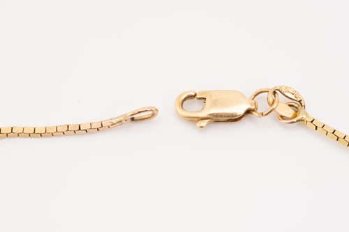 Lot 156 - A 9ct yellow gold heart pendant on chain, the...