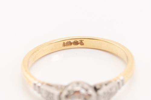 Lot 11 - Two single-stone diamond rings, the first...