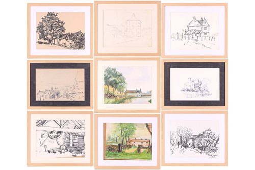 Lot 39 - George Cunningham (1924 - 1996), Farmhouse and...