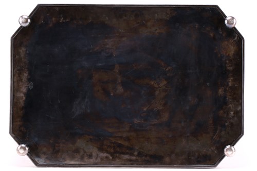 Lot 495 - A large late Victorian silver tray, Sheffield...