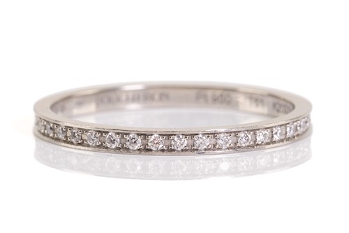 Lot 119 - Boucheron. A diamond and platinum full hoop...