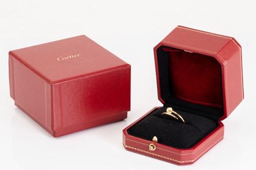 Lot 86 - Cartier - a Juste en Clou ring in 18ct yellow...