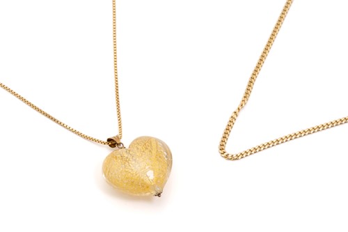 Lot 260 - A Murano glass pendant on chain and another; a...