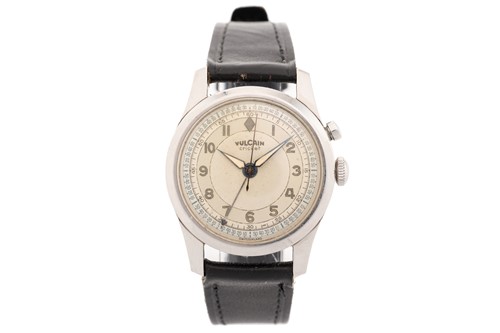 Lot 382 - A Volcain Cricket mechanical alarm watch,...