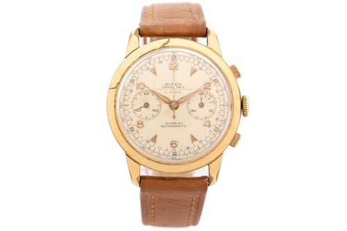 Lot 371 - A Buren Grandprix chronograph watch, featuring...