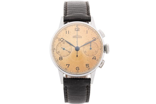 Lot 390 - An Angelus chronograph mechanical watch,...