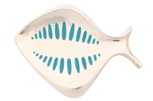 Lot 340 - Georg Jensen- A brooch in the form of a fish...