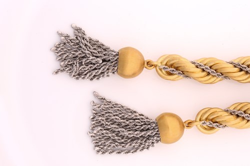 Lot 274 - Bucherer - A heavy lariat necklace, with a...