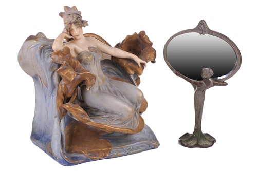 Lot 138 - A large Amphora pottery figural planter, circa...