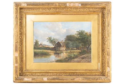 Lot 2 - Joseph Thors (1843-1898) British, a rural...