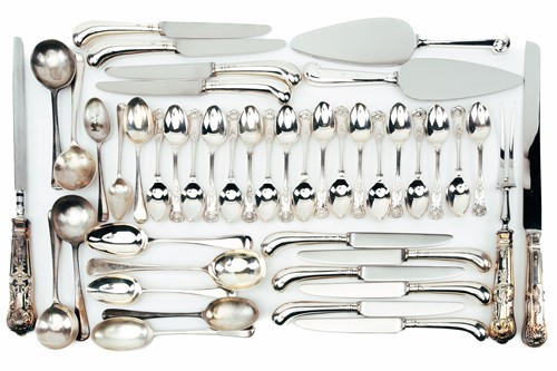 Lot 436 - A mixed collection of modern silver spoons,...