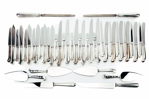 Lot 458 - A mixed  collection of modern silver-handled...