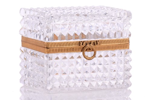 Lot 252 - A French Baccarat style rectangular cut...