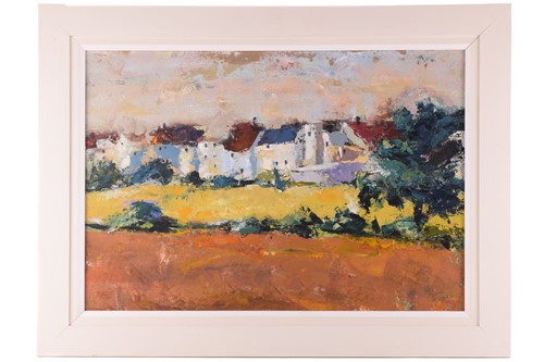 Lot 34 - Andrew Hood (b.1964) British, 'Village and...