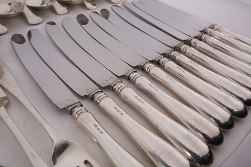 Lot 437 - A canteen of Old English pattern flatware;...