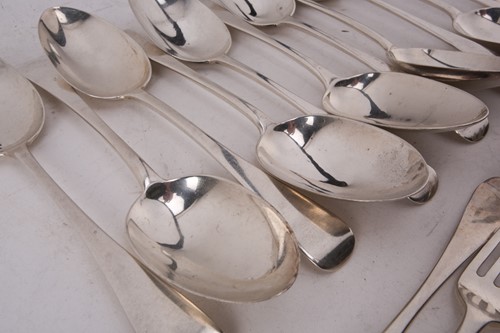 Lot 437 - A canteen of Old English pattern flatware;...