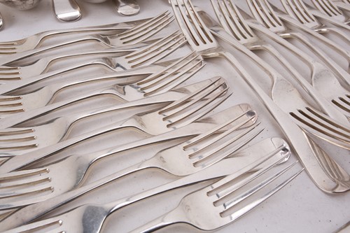 Lot 437 - A canteen of Old English pattern flatware;...